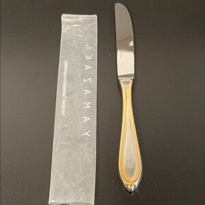Yamazaki Ariana gold accent Silver and Gold Flatware Knife